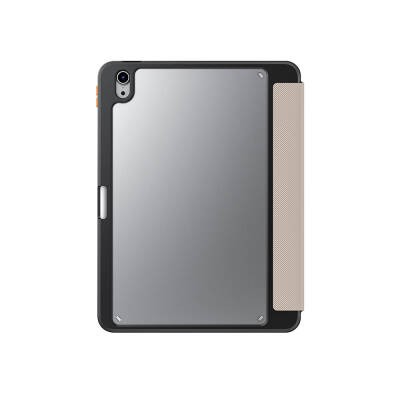 Apple iPad Air 11 2025 M3 Kılıf SkinArma Kabartma Baskı Tasarımlı 360 Tam Koruma Arkası Şeffaf Standlı Gamma Kılıf - 5