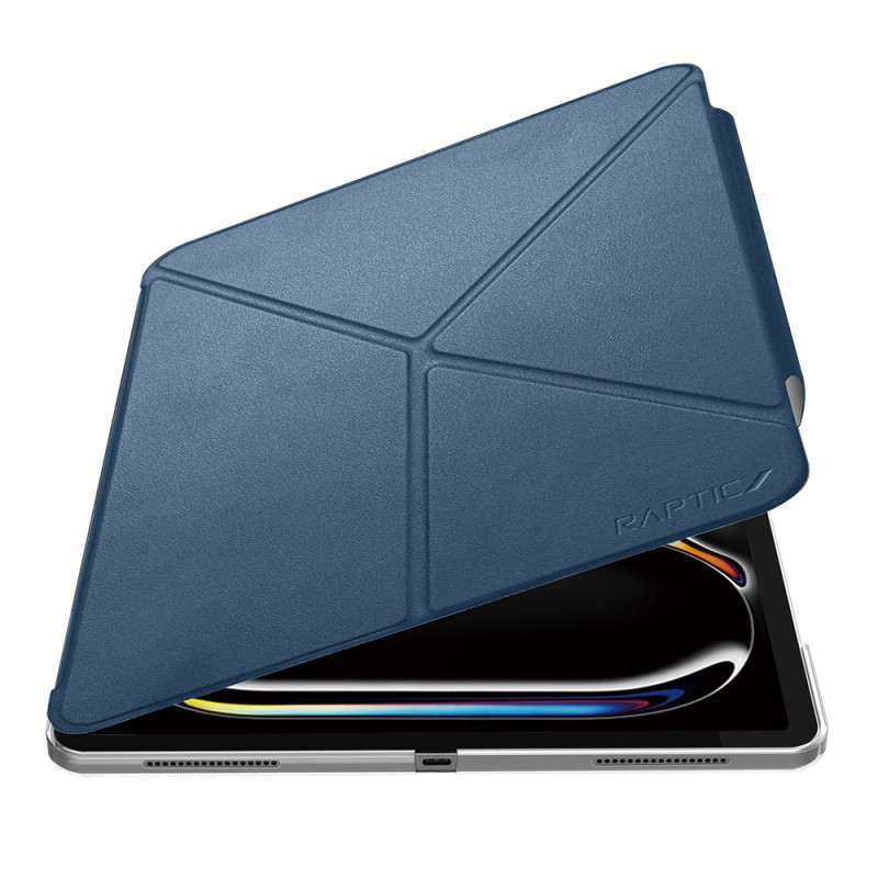 Apple iPad Air 11 2025 M3 Raptic Clear Folio Airbag Transparent Cover Foldable Stand Case - 10