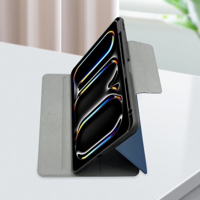 Apple iPad Air 11 2025 M3 Raptic Spin Detachable Folio PU Stand Case with Detachable Pencil Compartment - 23