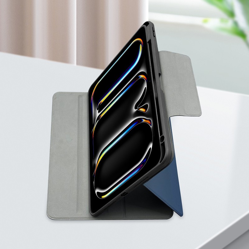 Apple iPad Air 11 2025 M3 Raptic Spin Detachable Folio PU Stand Case with Detachable Pencil Compartment - 23