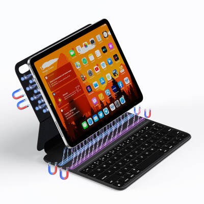 Apple iPad Air 11 2025 M3 Wiwu F16 Magnetic Case with Keyboard Stand - 5