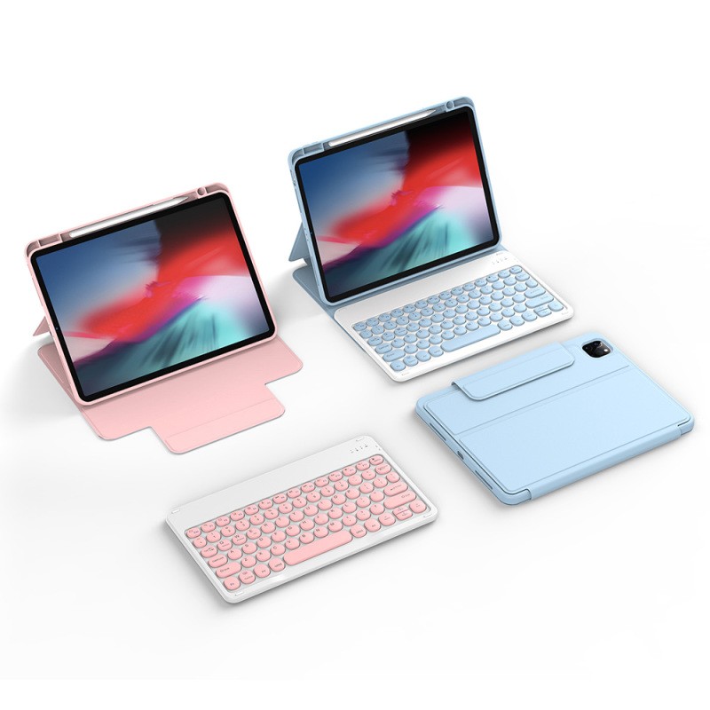Apple iPad Air 11 2025 M3 Wiwu Protective Hidden Pen Compartment Keyboard Case - 5
