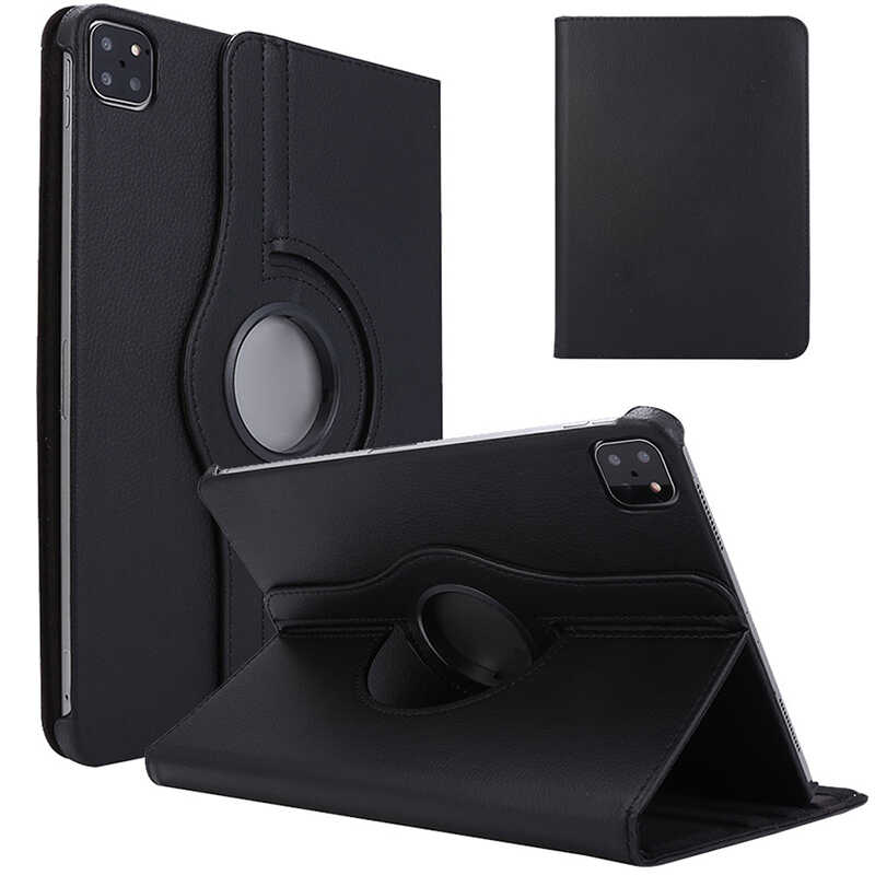 Apple iPad Air 11 2025 M3 Zore Dönebilen Standlı Kılıf - Siyah