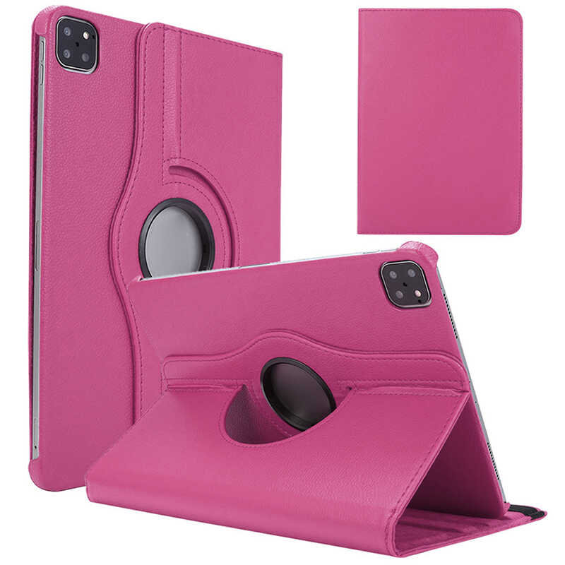 Apple iPad Air 11 2025 M3 Zore Dönebilen Standlı Kılıf - Pembe