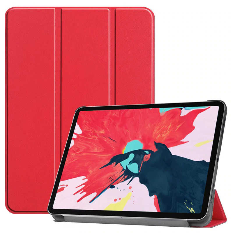 Apple iPad Air 11 2025 M3 Zore Smart Cover Standlı 1-1 Kılıf - Kırmızı