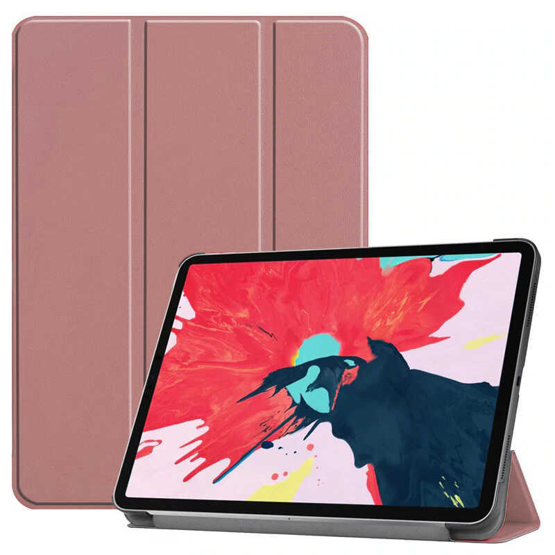 Apple iPad Air 11 2025 M3 Zore Smart Cover Standlı 1-1 Kılıf - Rose Gold