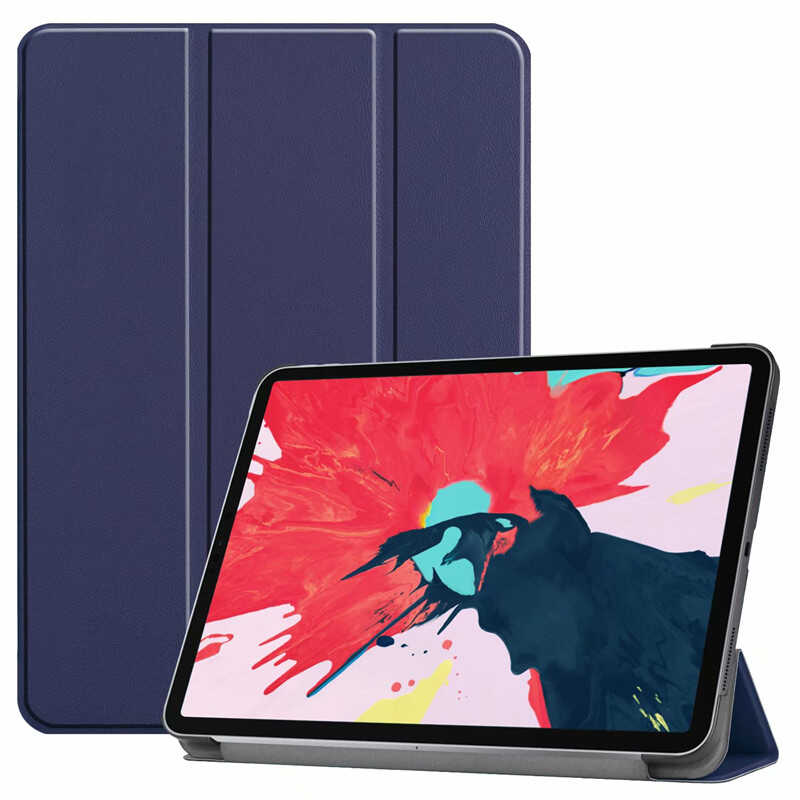 Apple iPad Air 11 2025 M3 Zore Smart Cover Standlı 1-1 Kılıf - Lacivert