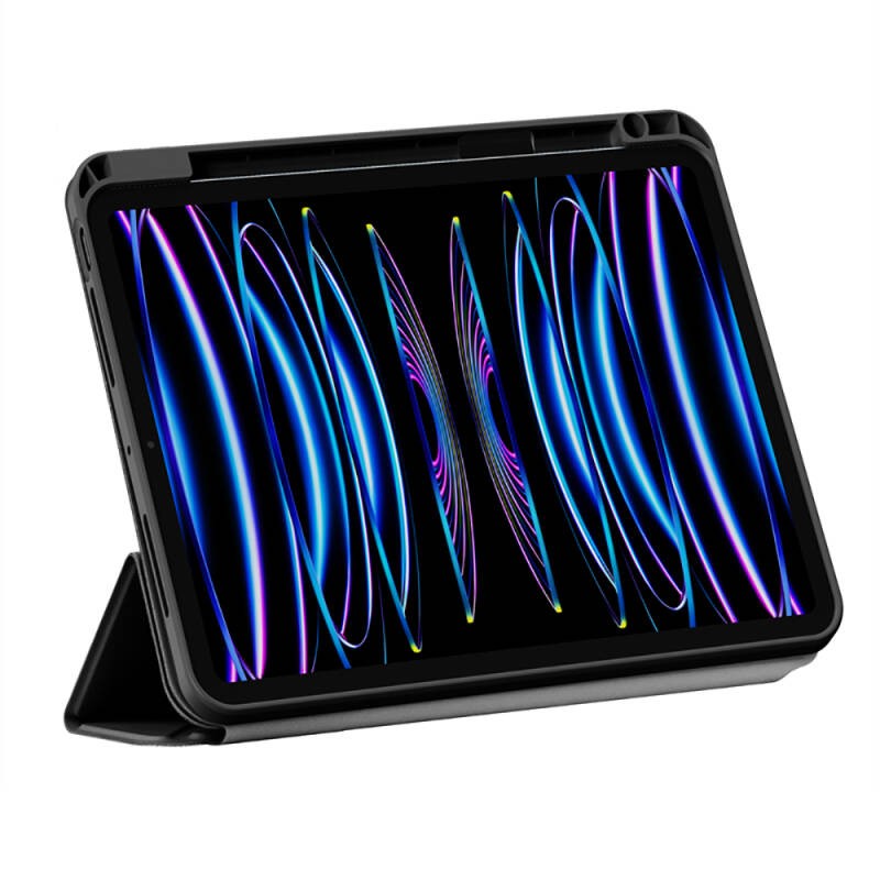 Apple iPad Pro 12.9 2022 M2 Wiwu 360° Dönebilen Standlı Magnetik Koruyucu Tablet Kılıfı - 3