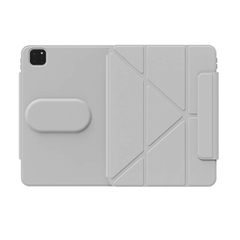Apple iPad Pro 12.9 2022 M2 Wiwu 360° Dönebilen Standlı Magnetik Koruyucu Tablet Kılıfı - 11