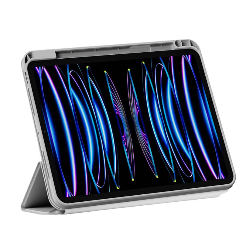 Apple iPad Pro 12.9 2022 M2 Wiwu 360° Dönebilen Standlı Magnetik Koruyucu Tablet Kılıfı - 13