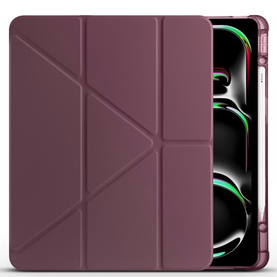 Apple iPad Air 13 2024 Case Zore Tri Folding Stand Case with Pen Compartment - 21