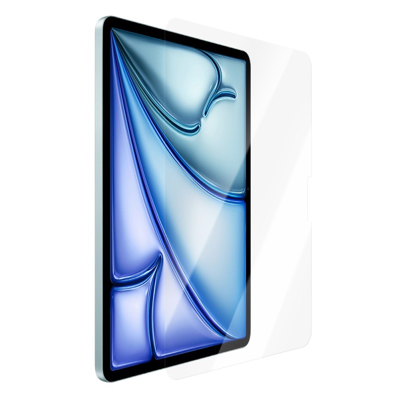 Apple iPad Air 13 2024 CaseWorld Steel Shield Serisi Temperli Cam Ekran Koruyucu + Uygulama Aparatı - 4