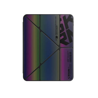 Apple iPad Air 13 2024 Kılıf SkinArma Holografik Tasarımlı Arkası Şeffaf Çıkarılabilir Magnetik Kira Kobai Kılıf - 2