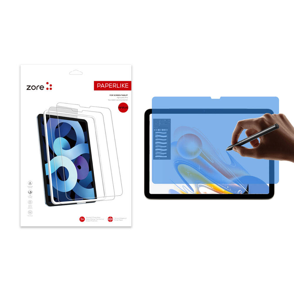 iPad Air 13 2024 Uyumlu NXXA Paper-Like Ekran Koruyucu-Şeffaf