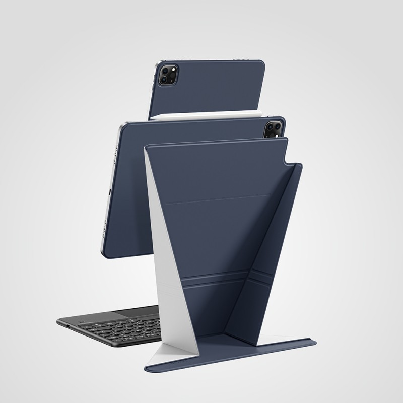 Apple iPad Air 13 2025 M3 Amazingthing Matte Pro Mag Folio Katlanabilir Magnetik Standlı Kılıf - 12