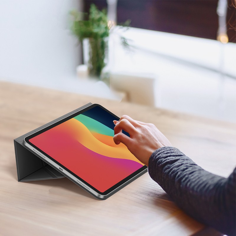 Apple iPad Air 13 2025 M3 Amazingthing Matte Pro Mag Folio Katlanabilir Magnetik Standlı Kılıf - 24