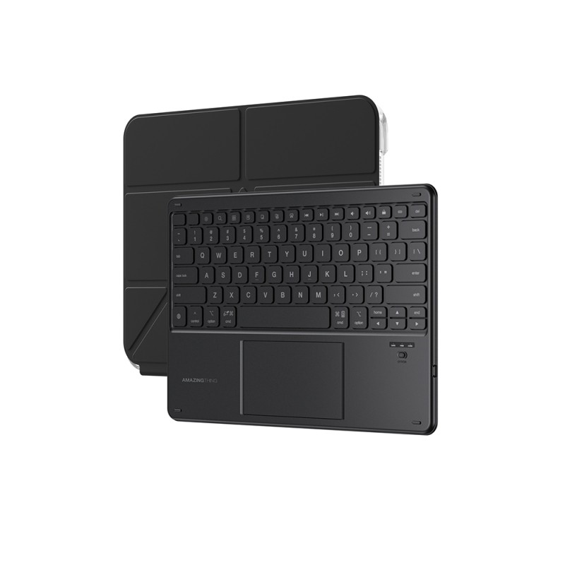 Apple iPad Air 13 2025 M3 Amazingthing Minimal KeyLite Combo Klavyeli Standlı Kılıf - 3