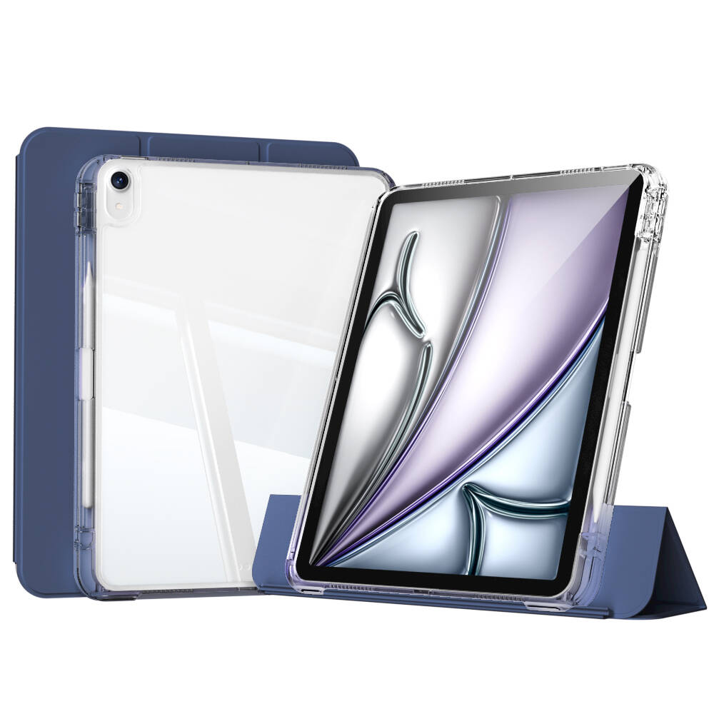 iPad Air 13 2025 M3 Kılıf Magnetik Ayrılabilen Airbagli NXXA Sliding Tablet Kılıfı - Lacivert