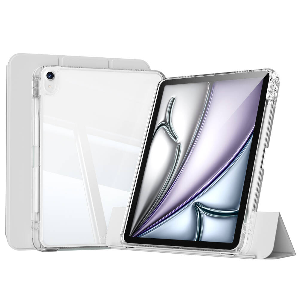 iPad Air 13 2025 M3 Kılıf Magnetik Ayrılabilen Airbagli NXXA Sliding Tablet Kılıfı - Gri