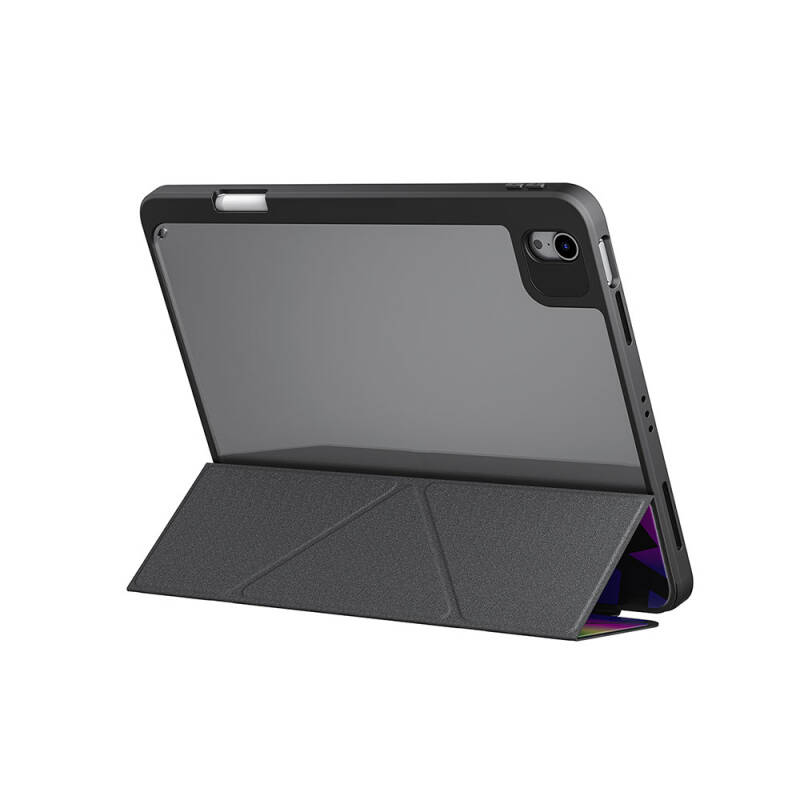 Apple iPad Air 13 2025 M3 Kılıf SkinArma Holografik Tasarımlı Arkası Şeffaf Çıkarılabilir Magnetik Kira Kobai Kılıf - 5