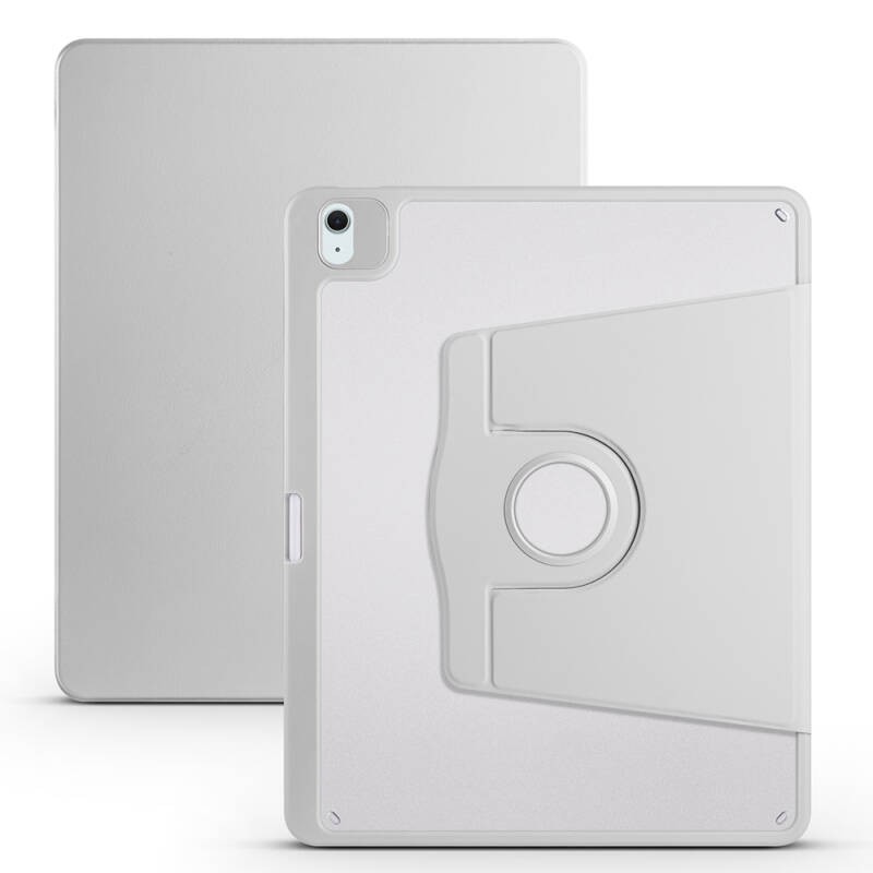Apple iPad Air 13 2025 M3 Kılıf Zore Termik Kalem Bölmeli Dönebilen Standlı Kılıf - 5