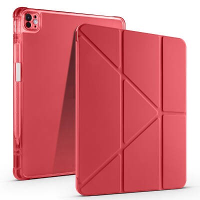 Apple iPad Air 13 2025 M3 Kılıf Zore Tri Folding Kalem Bölmeli Standlı Kılıf - 3