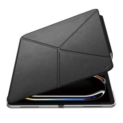 Apple iPad Air 13 2025 M3 Raptic Clear Folio Airbag Transparent Cover Foldable Stand Case - 6