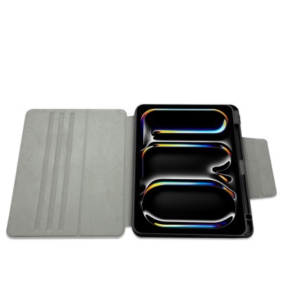 Apple iPad Air 13 2025 M3 Raptic Spin Detachable Folio PU Ayrılabilir Kalem Bölmeli Standlı Kılıf - 3