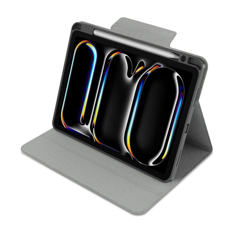 Apple iPad Air 13 2025 M3 Raptic Spin Detachable Folio PU Ayrılabilir Kalem Bölmeli Standlı Kılıf - 4