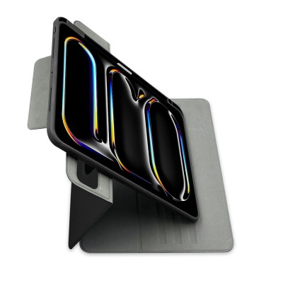 Apple iPad Air 13 2025 M3 Raptic Spin Detachable Folio PU Ayrılabilir Kalem Bölmeli Standlı Kılıf - 7