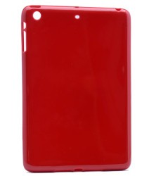 Apple iPad Mini 2-3 Kılıf Zore Tablet Süper Silikon Kapak Kırmızı
