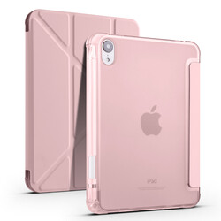 Apple iPad Mini 2021 (6.Nesil) Kılıf Zore Tri Folding Kalem Bölmeli Standlı Kılıf - Thumbnail