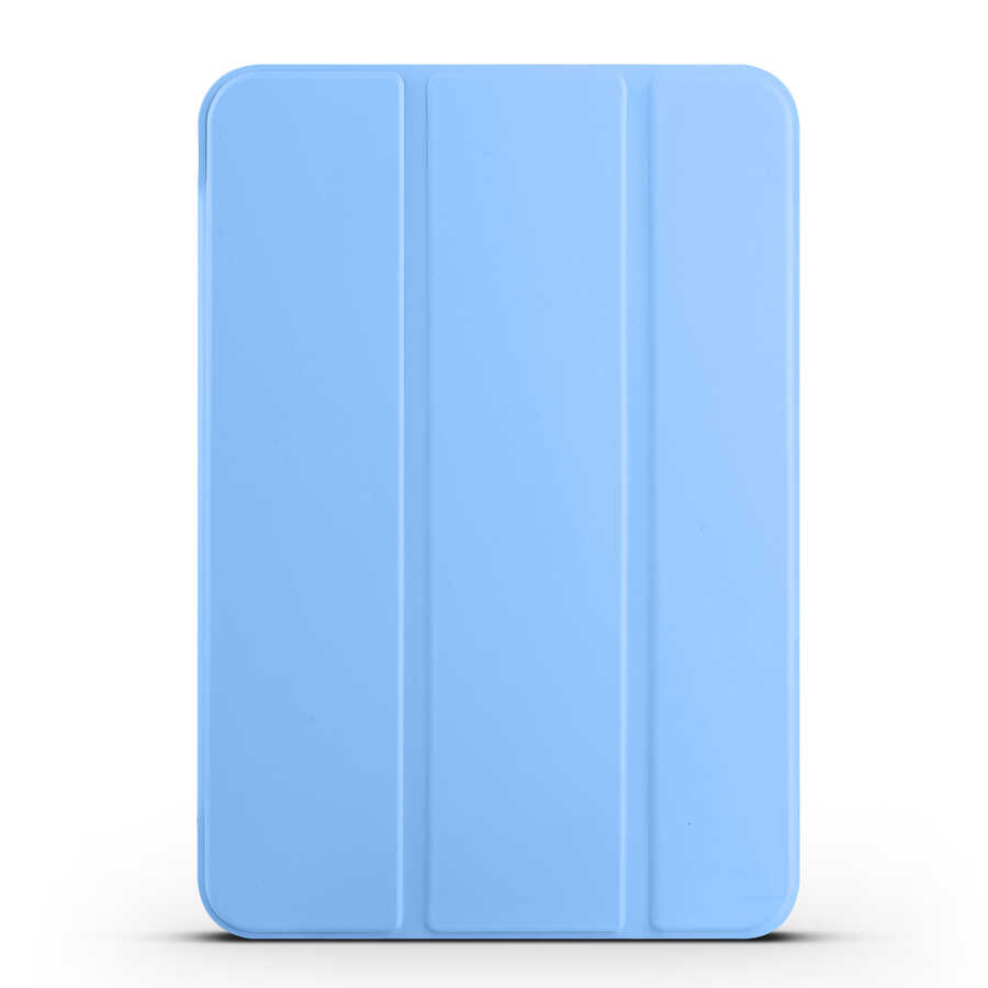 Apple iPad Mini 2021 (6.Nesil) Zore Smart Cover Standlı 1-1 Kılıf - Mavi