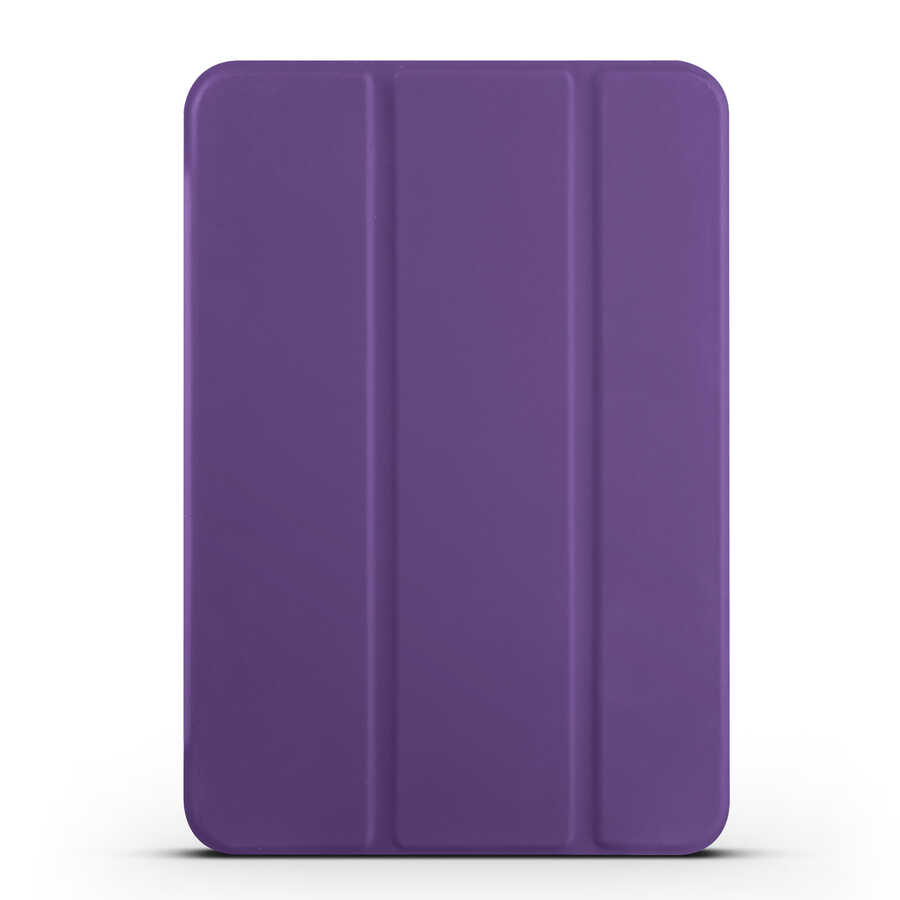 Apple iPad Mini 2021 (6.Nesil) Zore Smart Cover Standlı 1-1 Kılıf - Mor