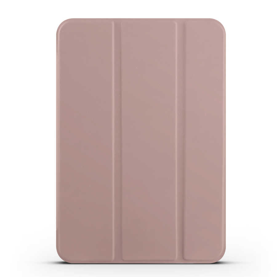 Apple iPad Mini 2021 (6.Nesil) Zore Smart Cover Standlı 1-1 Kılıf - Rose Gold