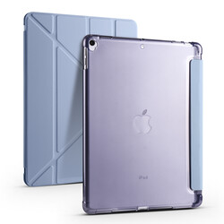 Apple iPad Pro 10.5 (7.Nesil) Kılıf Zore Tri Folding Kalem Bölmeli Standlı Kılıf - Thumbnail