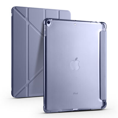 Apple iPad Pro 10.5 (7.Nesil) Kılıf Zore Tri Folding Kalem Bölmeli Standlı Kılıf