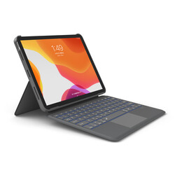 Apple iPad Pro 10.5 (7.Nesil) Wiwu Combo Led Işıklı Magnetik Standlı Klavyeli Kılıf - Wiwu