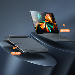 Apple iPad Pro 11 2020 (2.Nesil) Benks KB01 Kablosuz Klavyeli Kılıf - Thumbnail