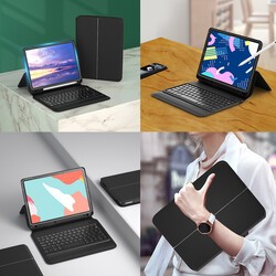 Apple iPad Pro 11 2020 (2.Nesil) Wiwu Keyboard Folio Kablosuz Klavyeli Kılıf - 4