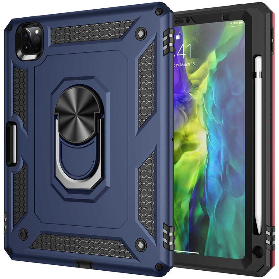 Apple iPad Pro 11 2022 M2 Kılıf Zore Tablet Vega Kapak - Mavi