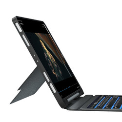 Apple iPad Pro 11 2022 M2 Wiwu Mag Touch Klavyeli Standlı Kılıf - Thumbnail