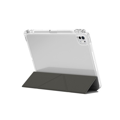 Apple iPad Pro 11 2024 Case Skinarma with Pen Holder, Transparent Back Stand, Magnetic Zeta Case - 5