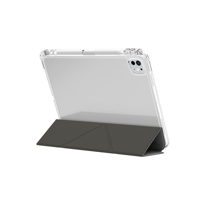 Apple iPad Pro 11 2024 Case Skinarma with Pen Holder, Transparent Back Stand, Magnetic Zeta Case - 5