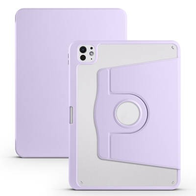 Apple iPad Pro 11 2024 Case Zore Thermal Pen Compartment Rotatable Stand Case - 9