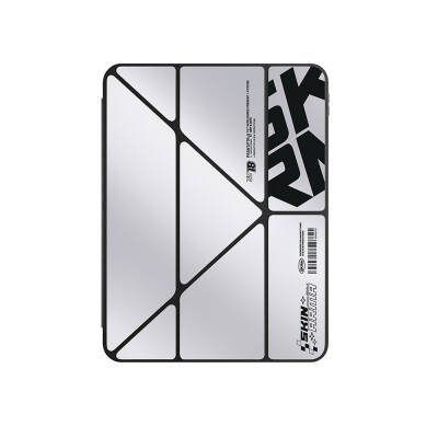 Apple iPad Pro 11 2024 Kılıf SkinArma Holografik Tasarımlı Arkası Şeffaf Çıkarılabilir Magnetik Kira Kobai Kılıf - Skinarma