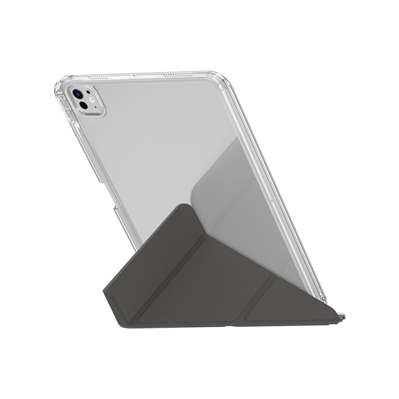 Apple iPad Pro 11 2024 Kılıf Skinarma Kalemlikli Arkası Şeffaf Standlı Magnetik Zeta Kılıf - 7