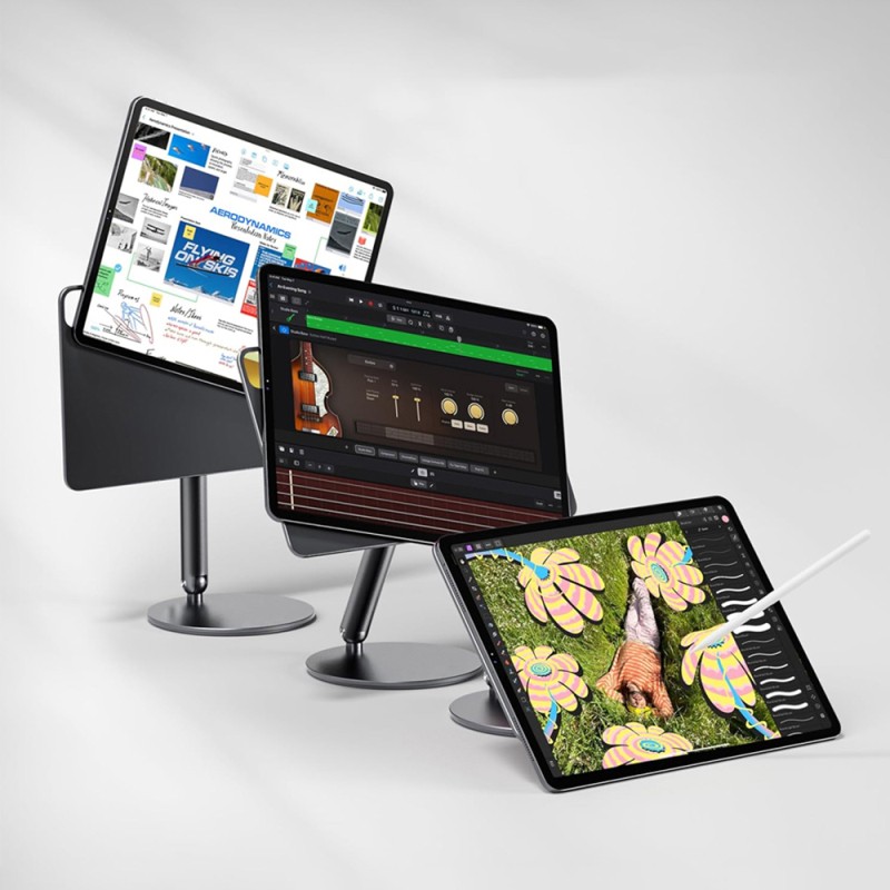 Apple iPad Pro 11 2024 Wiwu ZM-310 360 Degree Rotating Magnetic Head Tablet Stand - 14
