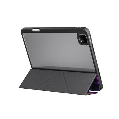 Apple iPad Pro 11 2025 M5 Kılıf SkinArma Holografik Tasarımlı Arkası Şeffaf Çıkarılabilir Magnetik Kira Kobai Kılıf - 8