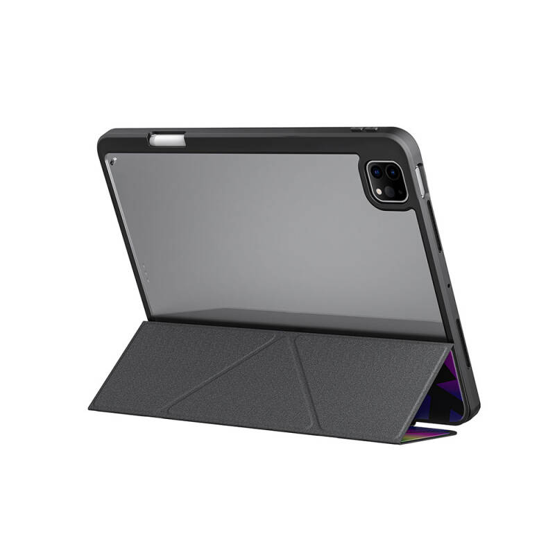 Apple iPad Pro 11 2025 M5 Kılıf SkinArma Holografik Tasarımlı Arkası Şeffaf Çıkarılabilir Magnetik Kira Kobai Kılıf - 8